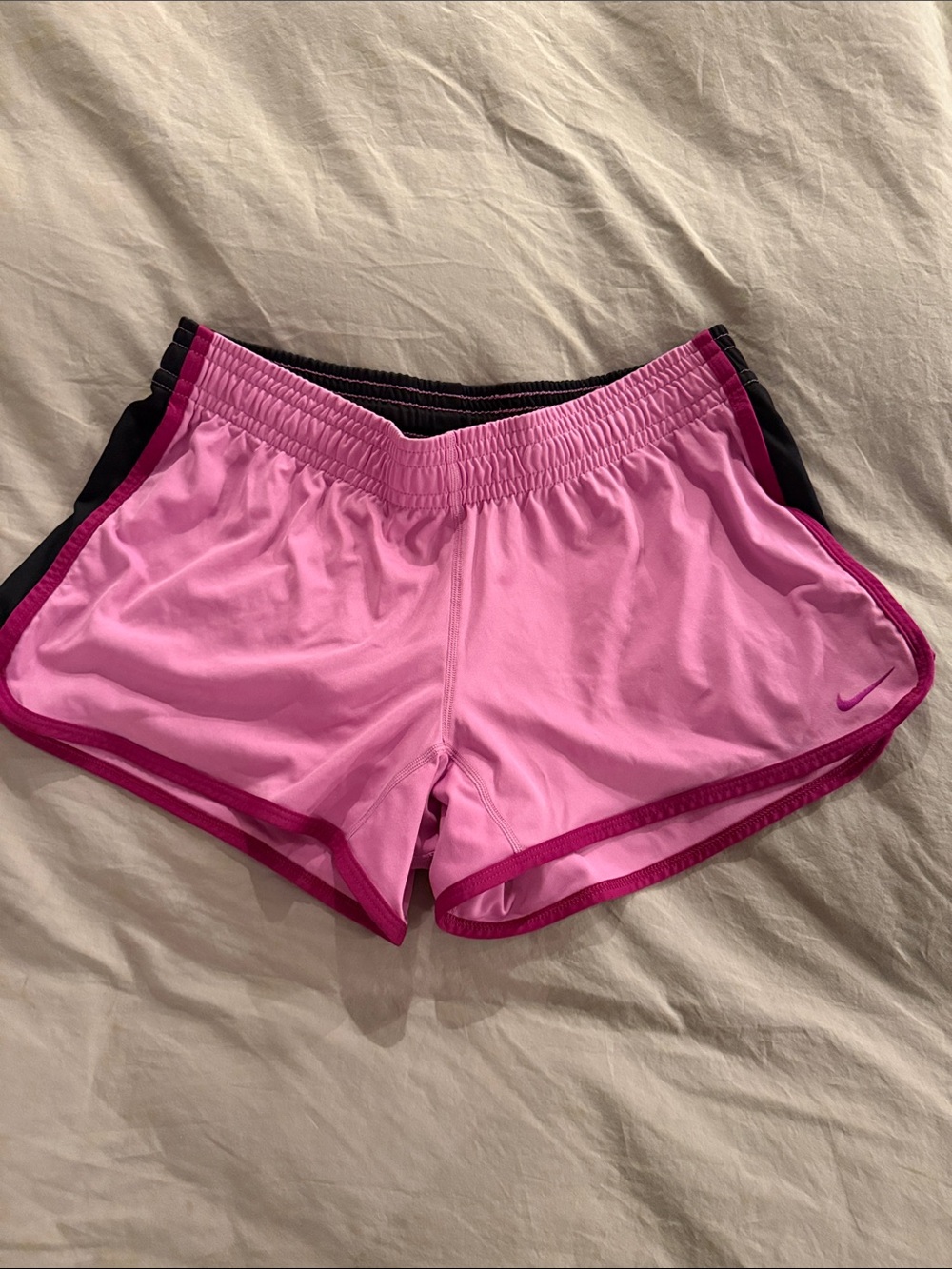 Nike Women’s Pink Two-Tone Athletic Shorts